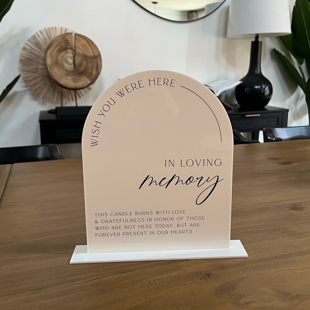 Acrylic Wedding Signs